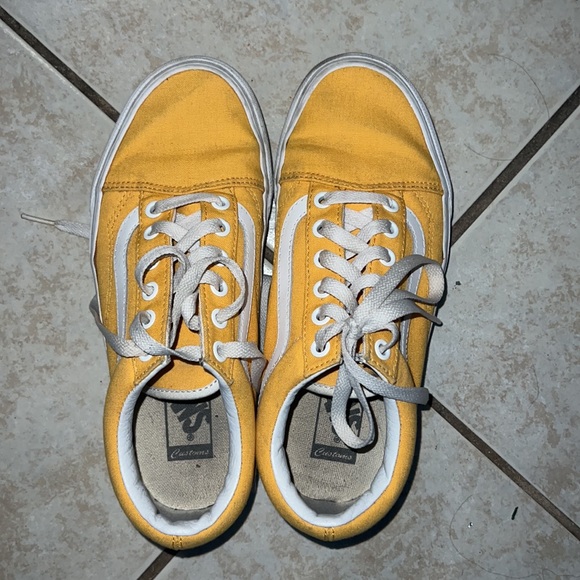 UNIQUE RARE Custom yellow VANS - Picture 2 of 4